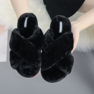 Pantuflas Abiertas de Piel Cruzadas - Image 4