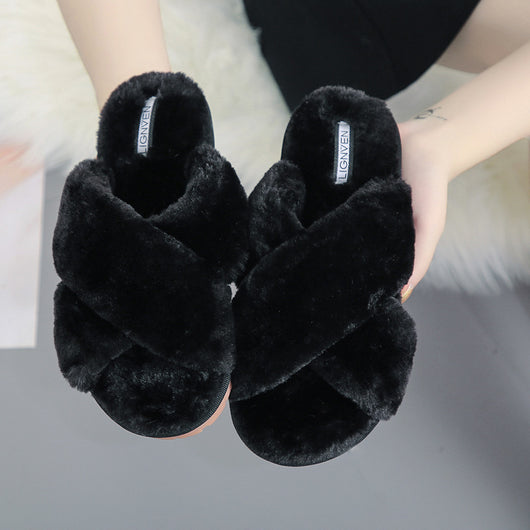 Pantuflas Abiertas de Piel Cruzadas - Image 4