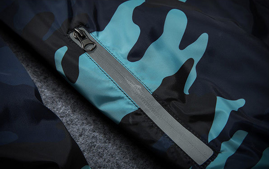 Chaqueta Camuflaje Hombre con Capucha y Cremallera Luminosa - Abrigo Casual de Primavera - Image 7
