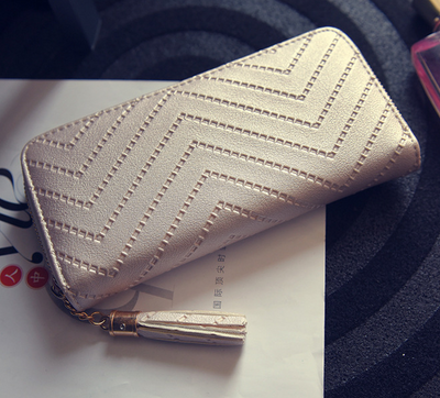Billetera Larga Coreana con Borlas - Cartera Multifuncional de Moda - Image 4