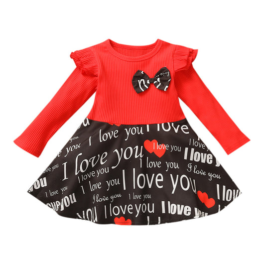 Vestido Navideño para Bebé Niña con Estampado de Rayas y Tul