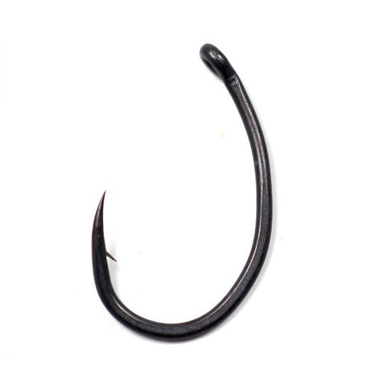 Anzuelo de Pesca Matt Black Vientre Ancho Ángulo Abierto
