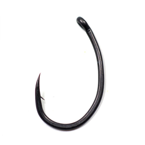 Anzuelo de Pesca Matt Black Vientre Ancho Ángulo Abierto
