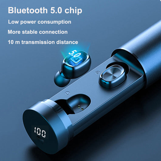 Auriculares Bluetooth 5.0 Inalámbricos 8D HIFI con Micrófono para Deportes y Gaming - Image 3