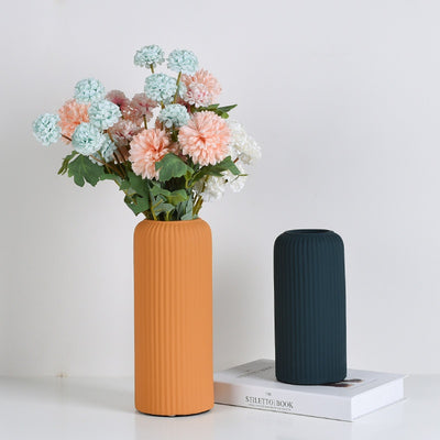 Jarrón Cerámico Minimalista Morandi Boca Ancha para Flores Secas - Image 3