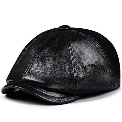 Boina Vintage de Cuero Octagonal para Hombre - Image 5