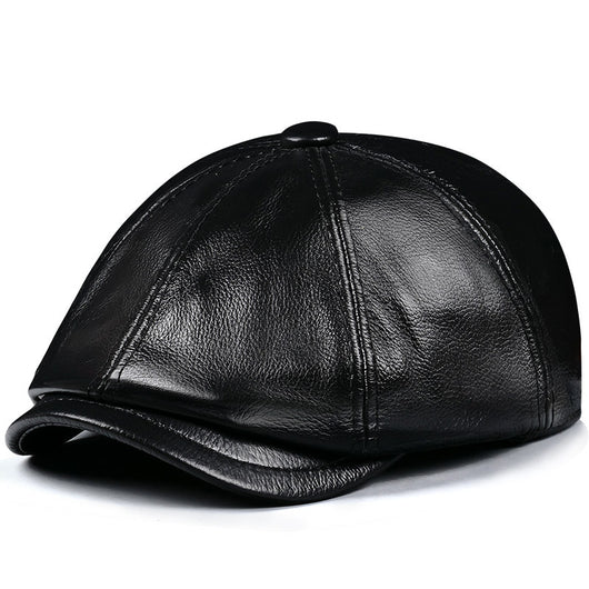 Boina Vintage de Cuero Octagonal para Hombre - Image 5