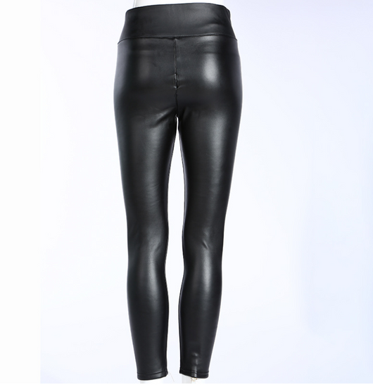 Leggins de Cuero PU Cintura Alta Efecto Slim - Image 4