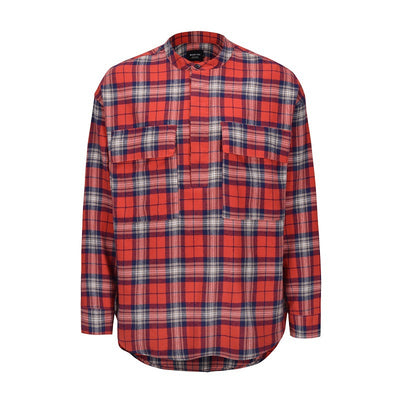 Camisa Henley de Cuadros y Rayas para Hombre - Manga Larga Estilo Urbano - Image 22