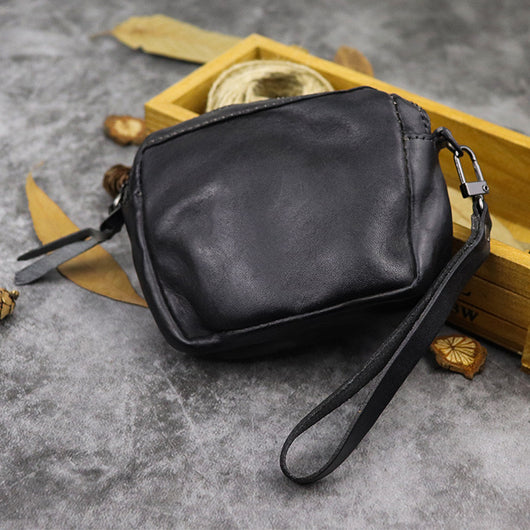 Bolso Portátil de Cuero Teñido Artesanal - Cartera Multifuncional para Mujer - Image 9