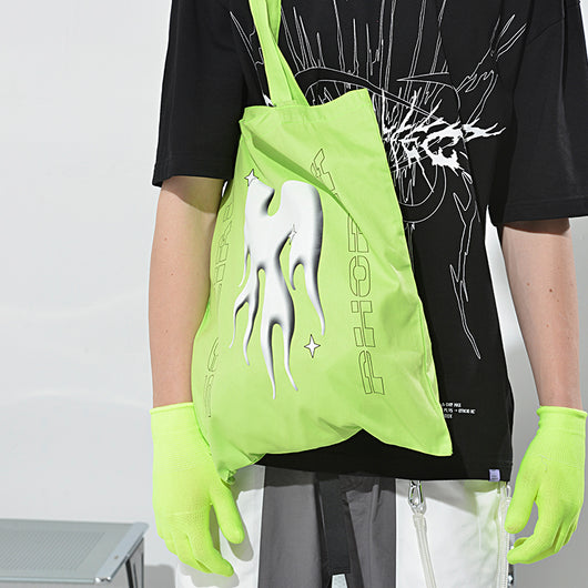 Bolsa de Lona Verde Fluorescente