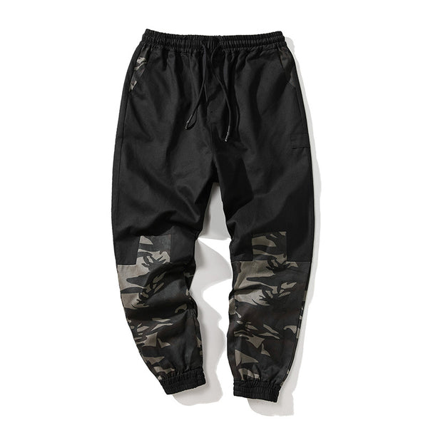 Pantalones de Licra Camuflaje Coreanos Talla Grande - Cintura Elástica Ajustable