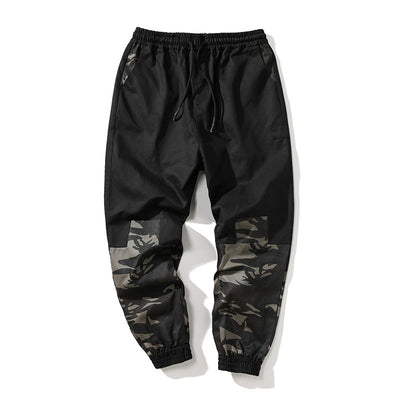 Pantalones de Licra Camuflaje Coreanos Talla Grande - Cintura Elástica Ajustable