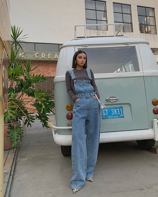 Overol Denim Holgado para Mujer - Pantalón Versátil y Cómodo - Image 11