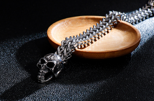 Pulsera de Acero Titanio Calavera Dominante - Image 11