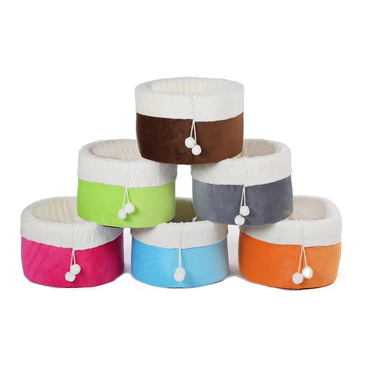 Cama Térmica Acogedora para Gatos - Nido Estampado en Felpa