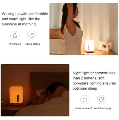 Lámpara Inteligente Xiaomi Bedside 2 - Control por Voz y App - Image 3