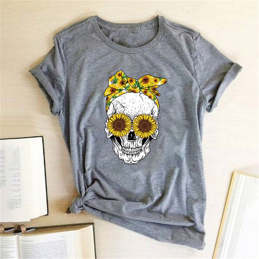 Playera Estampada Casual de Cuello Redondo - Image 2