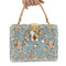 Bolso Cuadrado Portátil con Diamantes Incrustados