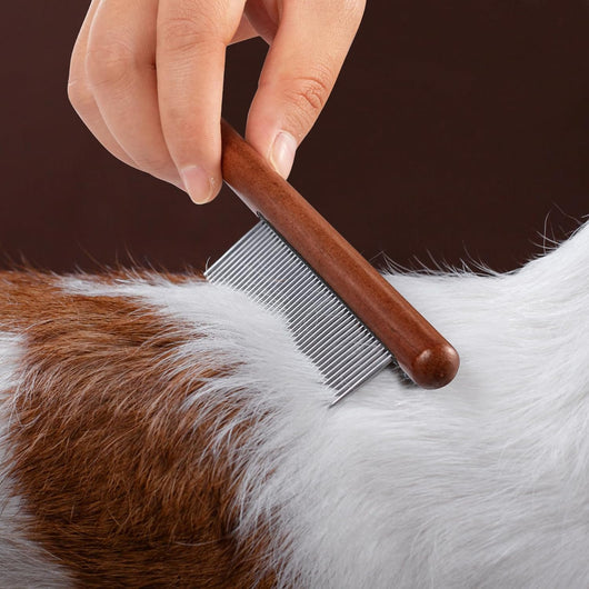 Peine de Aseo para Mascotas con Mango de Madera - Perros y Gatos de Pelo Largo y Corto - Image 14