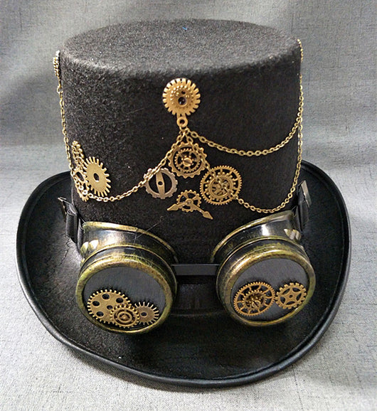 Gafas de Engranaje con Sombrero Jazz Retro - Image 7