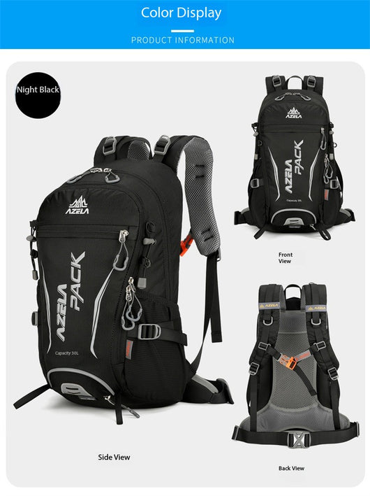 Mochila de Senderismo AZELA 30L Naranja - Resistente para Trekking y Montañismo - Image 41