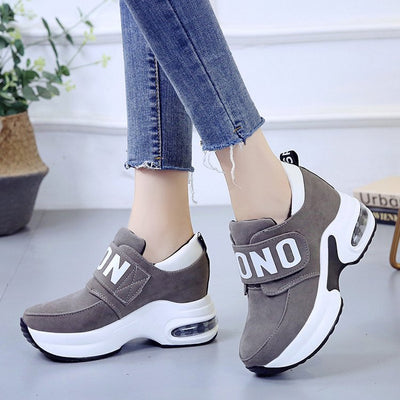 Zapatillas Plataforma Estilo Coreano con Velcro y Suela Gruesa para Estudiantes - Image 10