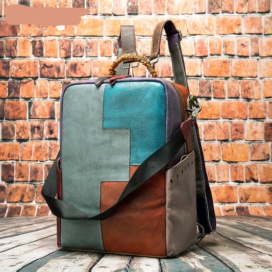 Mochila Étnica Patchwork Multicolor para Hombre