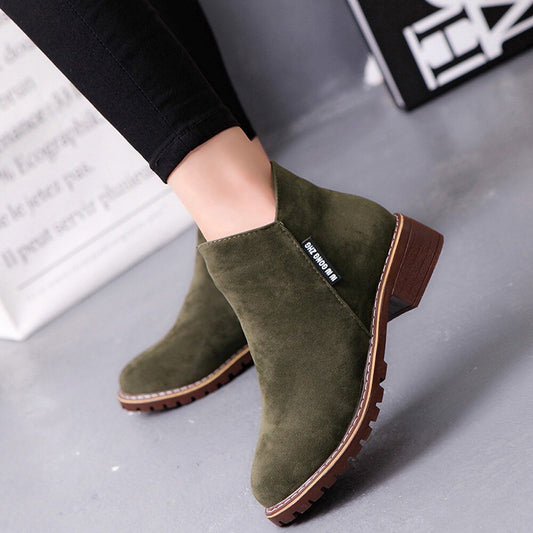 Botines Escarcha con Tacón Bajo