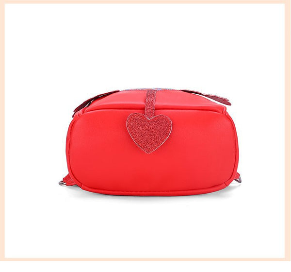 Mochila Infantil de Cuero PU con Decoración de Snacks