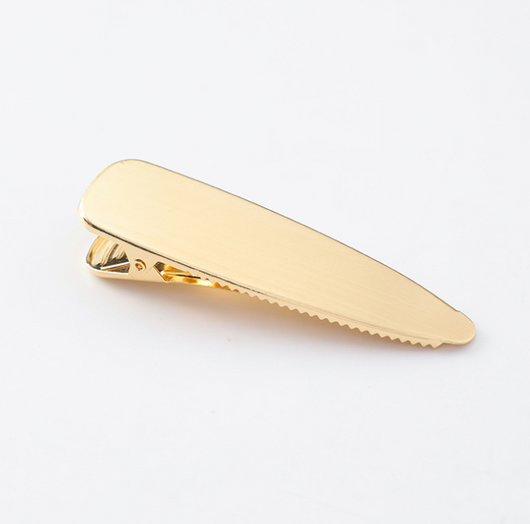 Clips Retro Pato Mate Metal Cepillado para Cabello y Flequillo - Image 5