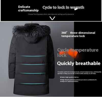 Abrigo Acolchado Premium con Cuello de Piel - Cálido y Resistente al Frío - Image 39