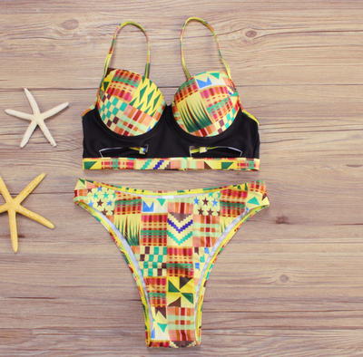 Bikini de Cintura Alta con Estampados Múltiples - Image 12