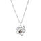 Cute Animal Dog Paw Personalized Custom Projection Necklace Plateado