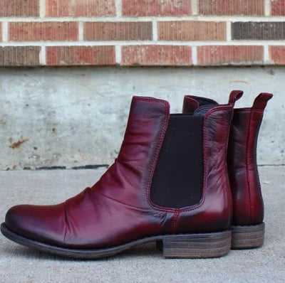 Botas Cortas Mujer Estilo Europeo Tacón Cuadrado - Talla Grande - Image 9