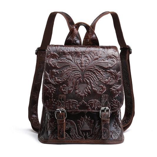 Mochila Vintage con Relieve Embosado - Image 2