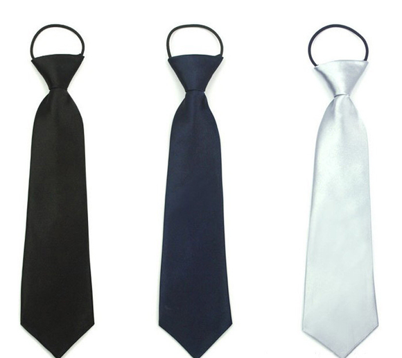 Corbata Elástica para Niños - Color Liso y Nudo Hecho