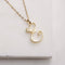 Words love necklace Golden E
