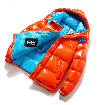 Chaqueta Acolchada Brillante para Parejas - Estilo Moderno y Cálido - Image 2