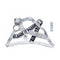 Letter personality trendy chest strap White L