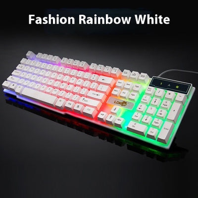 Teclado Gaming Mecánico RGB con Cable USB Iluminado - Image 4