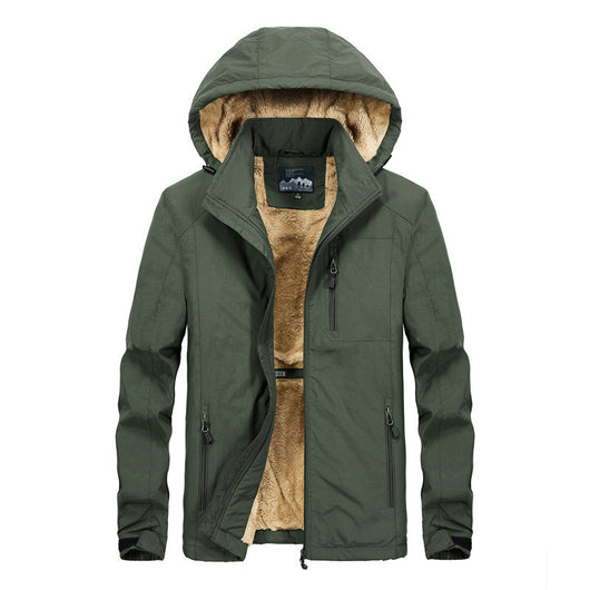 Chaqueta Acolchada con Capucha Térmica para Hombre Talla Grande - Image 10