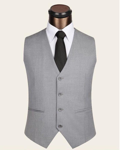 Chaleco de Traje Slim Fit Hombre Estilo Británico - Image 11