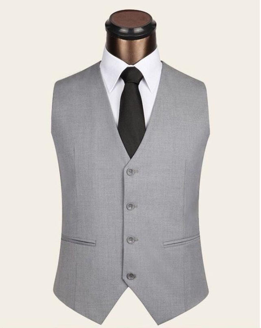Chaleco de Traje Slim Fit Hombre Estilo Británico - Image 11