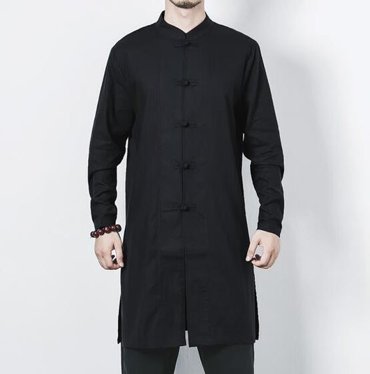 Chaqueta de Botones Lino y Algodón para Hombre - Image 16