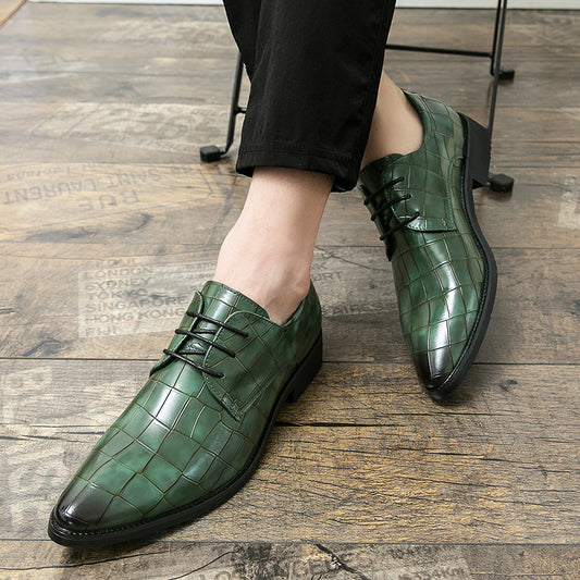 Zapatos de Cuero Puntiagudos Talla Grande para Hombre - Estilo Moderno
