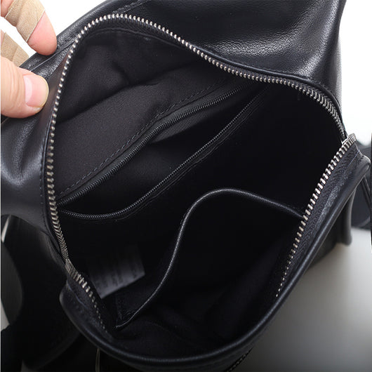 Bolso Bandolera Retro de Cuero Suave con Asa Ancha y Hombro Único - Image 10