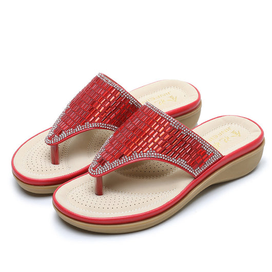Sandalias Bohemias con Strass y Suela Plana Cómoda - Image 18