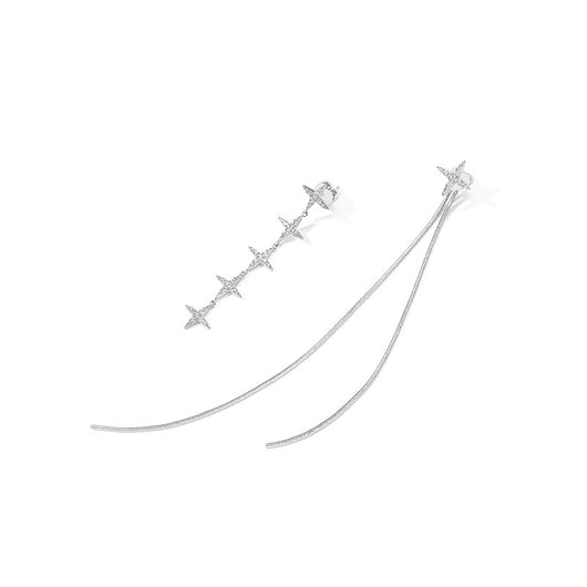 Aretes Asimétricos de Estrella - Elegancia y Temperamento Femenino - Image 3