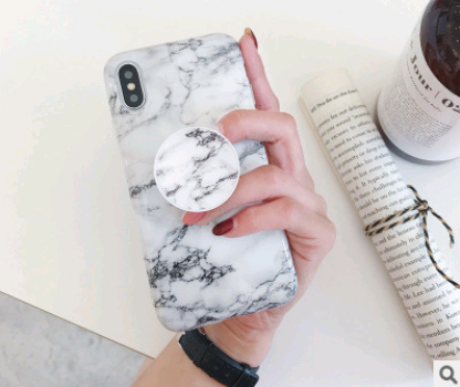 Funda iPhone Retro Mármol Floral con Soporte Telescópico - Image 4